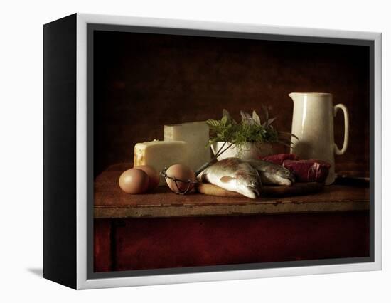 Selection of Cooking Ingredients Which are High in Protein-Steve Lupton-Framed Premier Image Canvas