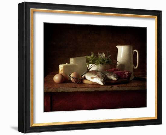 Selection of Cooking Ingredients Which are High in Protein-Steve Lupton-Framed Photographic Print