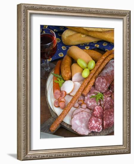 Selection of French Meat and Saunited States of Americages, France, French Cooking-Nico Tondini-Framed Photographic Print