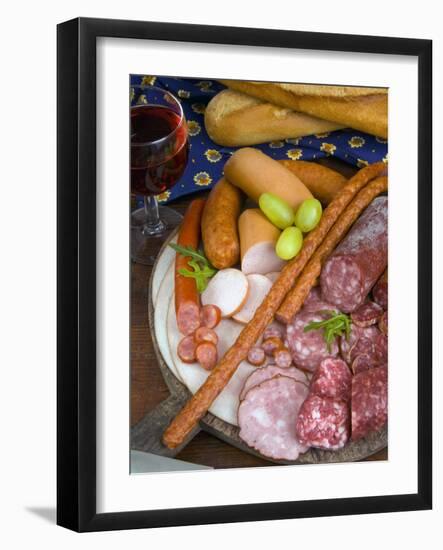 Selection of French Meat and Saunited States of Americages, France, French Cooking-Nico Tondini-Framed Photographic Print