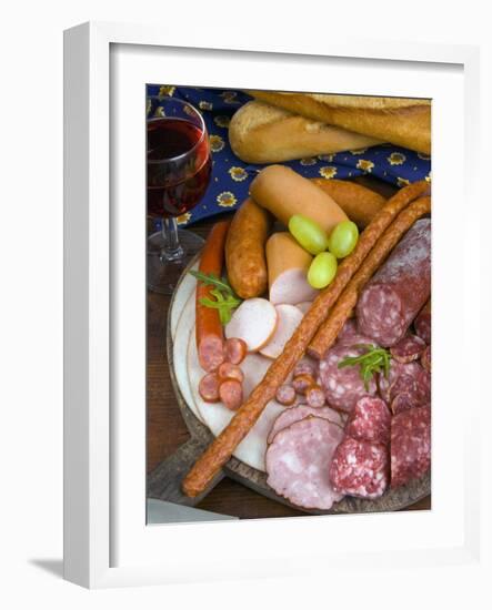 Selection of French Meat and Saunited States of Americages, France, French Cooking-Nico Tondini-Framed Photographic Print