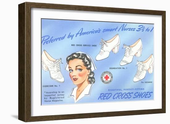 Selection of Nurses' Shoes-null-Framed Art Print