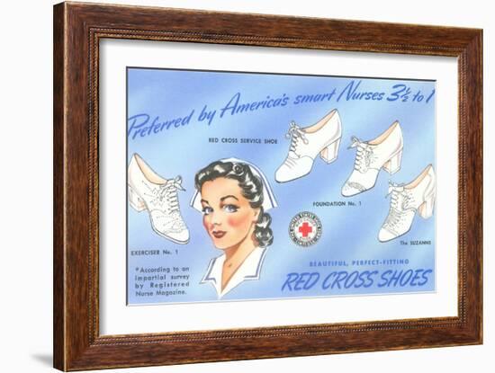 Selection of Nurses' Shoes-null-Framed Art Print