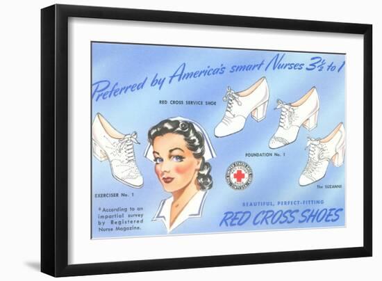 Selection of Nurses' Shoes-null-Framed Art Print