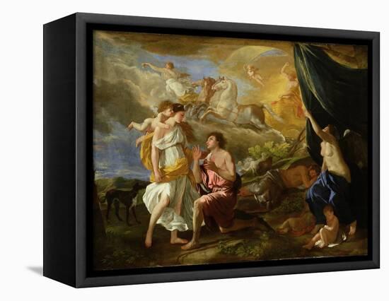 Selene and Endymion, c.1630-Nicolas Poussin-Framed Premier Image Canvas