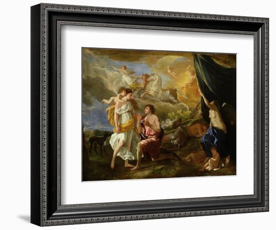 Selene and Endymion, c.1630-Nicolas Poussin-Framed Giclee Print