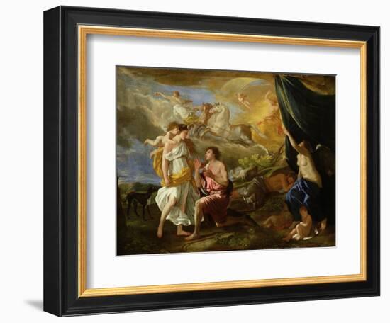 Selene and Endymion, c.1630-Nicolas Poussin-Framed Giclee Print