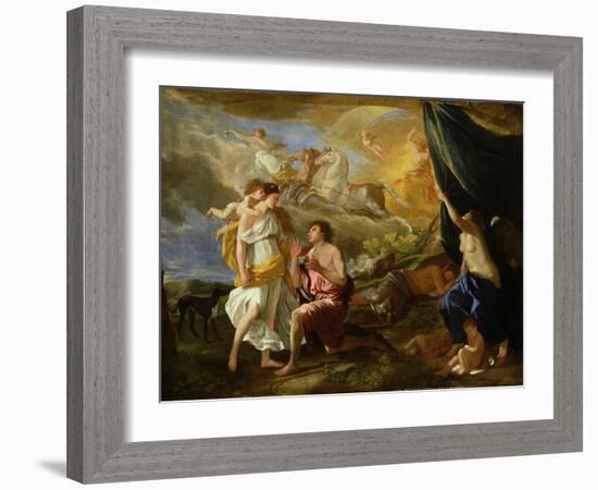 Selene and Endymion, c.1630-Nicolas Poussin-Framed Giclee Print