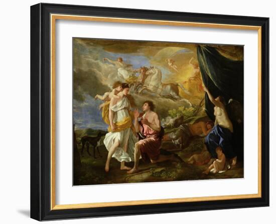 Selene and Endymion, c.1630-Nicolas Poussin-Framed Giclee Print