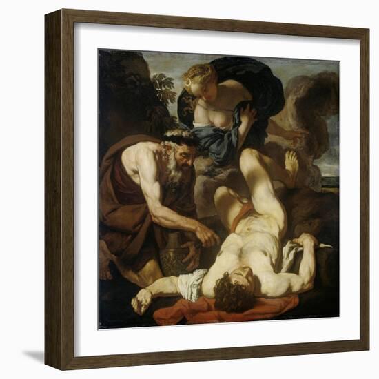 Selene and Endymion (The Death of Orio), 1660S-1670S-Johann Karl Loth-Framed Giclee Print