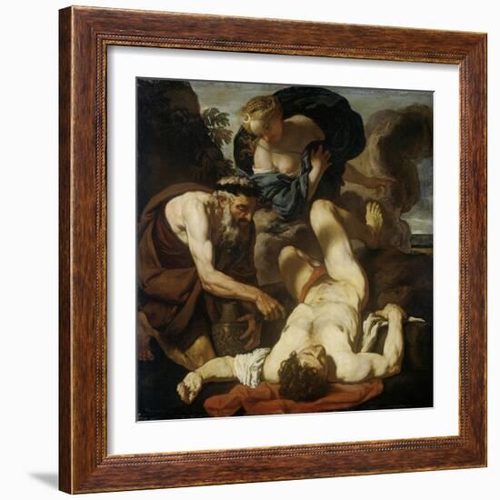 Selene and Endymion (The Death of Orio), 1660S-1670S-Johann Karl Loth-Framed Giclee Print