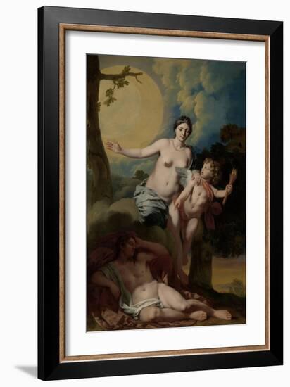 Selene and Endymion-Gerard De Lairesse-Framed Art Print