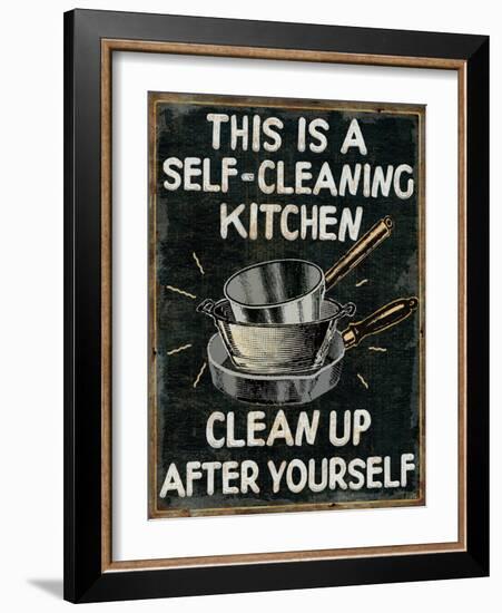 Self Cleaning Kitchen-Pela Design-Framed Art Print