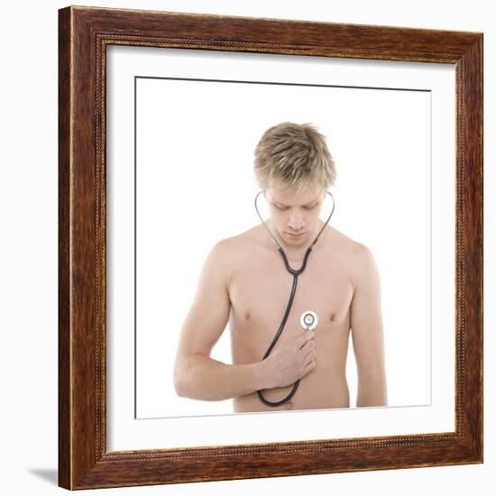 Self Diagnosis-Science Photo Library-Framed Premium Photographic Print