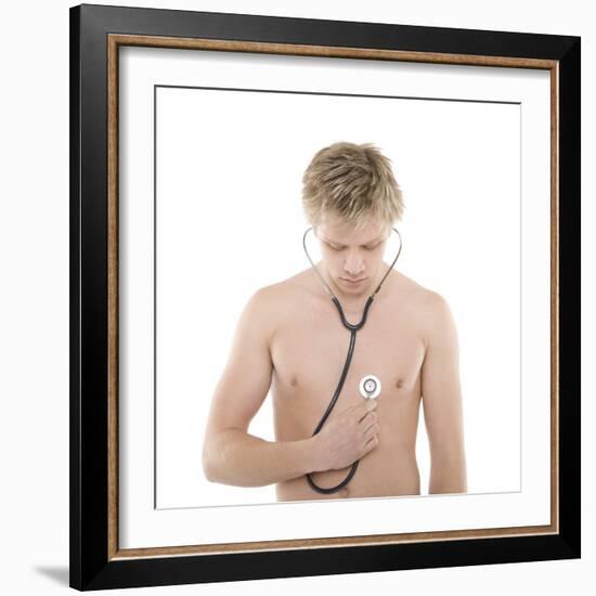 Self Diagnosis-Science Photo Library-Framed Premium Photographic Print