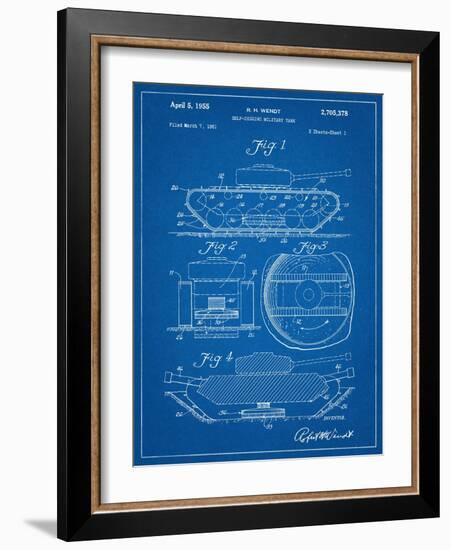 Self Digging Military Tank Patent-null-Framed Art Print