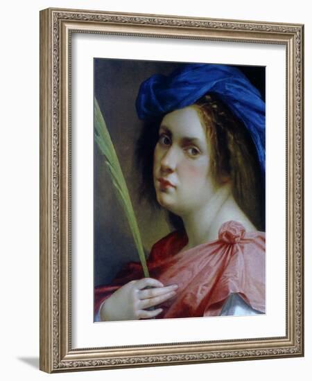 Self Portait as a Martyr, C.1615-Artemisia Gentileschi-Framed Giclee Print