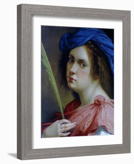 Self Portait as a Martyr, C.1615-Artemisia Gentileschi-Framed Giclee Print