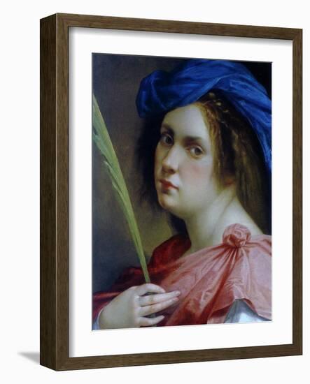 Self Portait as a Martyr, C.1615-Artemisia Gentileschi-Framed Giclee Print