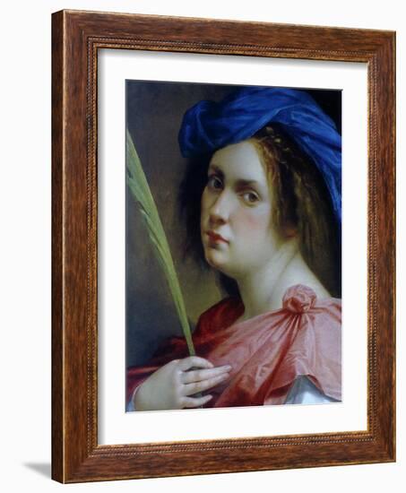 Self Portait as a Martyr, C.1615-Artemisia Gentileschi-Framed Giclee Print