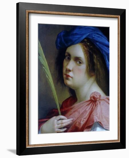 Self Portait as a Martyr, C.1615-Artemisia Gentileschi-Framed Giclee Print