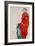 Self Portait as a Prisoner Ich Liebe Gegensaetze (I Love Antitheses)-Egon Schiele-Framed Giclee Print