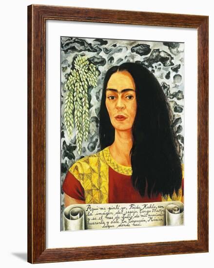 Self-Portait with Loose Hair, c.1947-Frida Kahlo-Framed Art Print