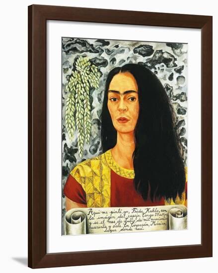 Self-Portait with Loose Hair, c.1947-Frida Kahlo-Framed Art Print