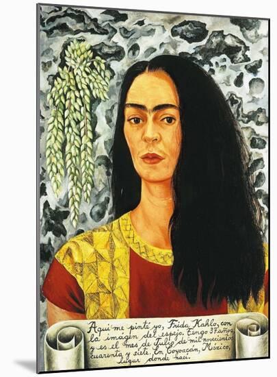 Self-Portait with Loose Hair, c.1947-Frida Kahlo-Mounted Art Print
