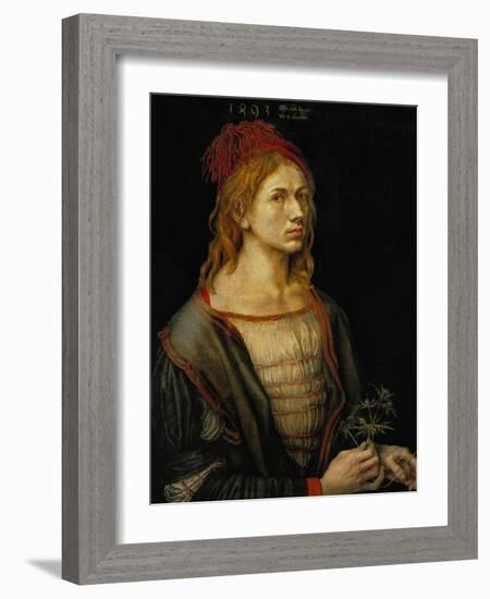 Self-Portrait, 1493-Albrecht Dürer-Framed Giclee Print