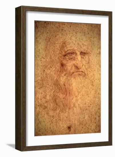 Self-Portrait, 1512-Leonardo da Vinci-Framed Giclee Print