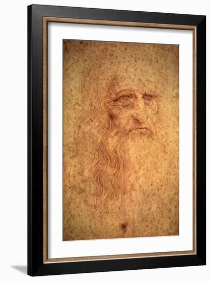 Self-Portrait, 1512-Leonardo da Vinci-Framed Giclee Print