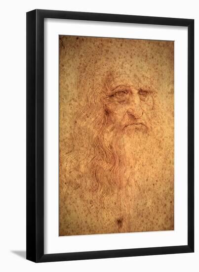 Self-Portrait, 1512-Leonardo da Vinci-Framed Giclee Print