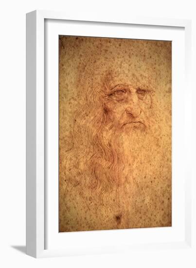 Self-Portrait, 1512-Leonardo da Vinci-Framed Giclee Print