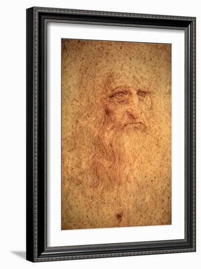 Self-Portrait, 1512-Leonardo da Vinci-Framed Giclee Print