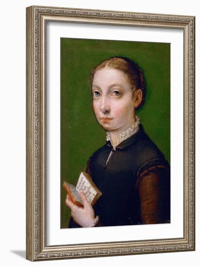 Self-Portrait, 1554-Sofonisba Anguissola-Framed Giclee Print