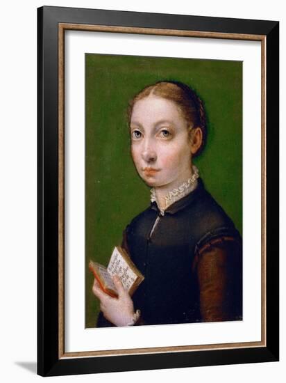 Self-Portrait, 1554-Sofonisba Anguissola-Framed Giclee Print