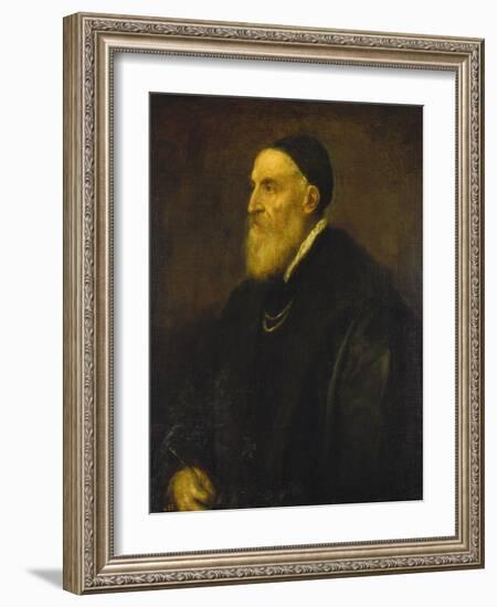 Self Portrait, 1568-1571-Titian (Tiziano Vecelli)-Framed Giclee Print