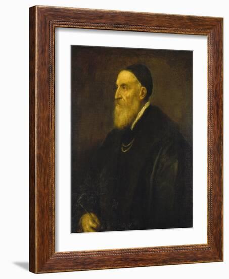 Self Portrait, 1568-1571-Titian (Tiziano Vecelli)-Framed Giclee Print