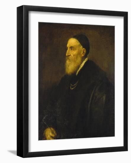 Self Portrait, 1568-1571-Titian (Tiziano Vecelli)-Framed Giclee Print