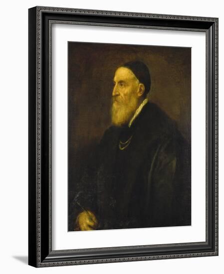 Self Portrait, 1568-1571-Titian (Tiziano Vecelli)-Framed Giclee Print