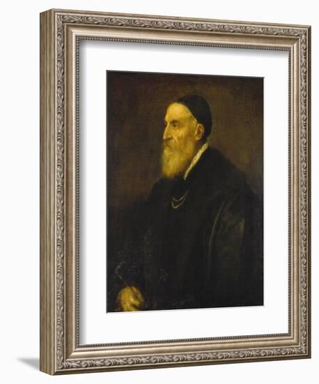 Self Portrait, 1568-1571-Titian (Tiziano Vecelli)-Framed Giclee Print