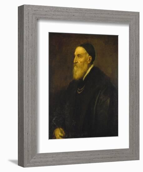 Self Portrait, 1568-1571-Titian (Tiziano Vecelli)-Framed Giclee Print