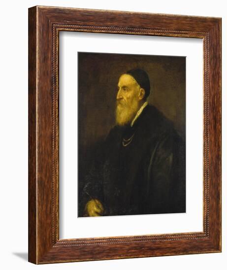 Self Portrait, 1568-1571-Titian (Tiziano Vecelli)-Framed Giclee Print