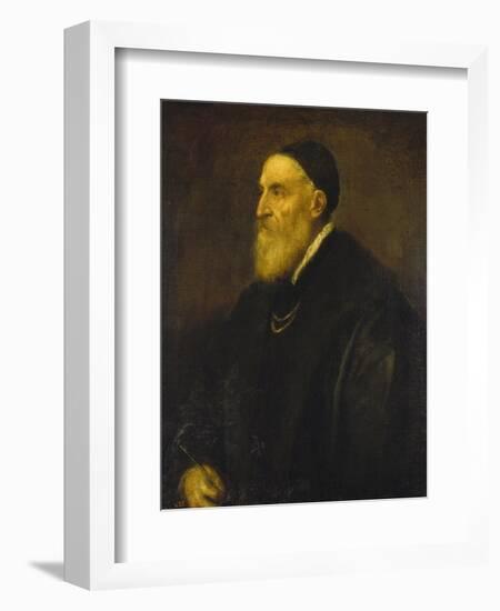 Self Portrait, 1568-1571-Titian (Tiziano Vecelli)-Framed Giclee Print