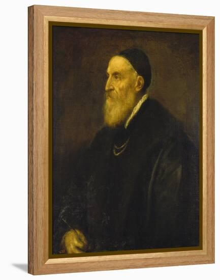 Self Portrait, 1568-1571-Titian (Tiziano Vecelli)-Framed Premier Image Canvas