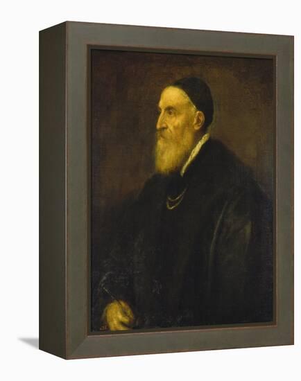 Self Portrait, 1568-1571-Titian (Tiziano Vecelli)-Framed Premier Image Canvas