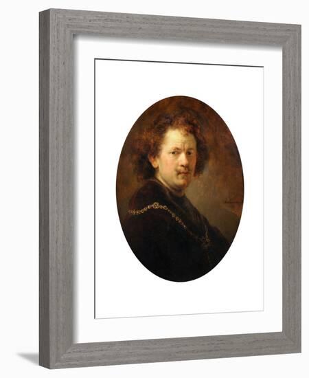 Self Portrait, 1633-Rembrandt van Rijn-Framed Giclee Print