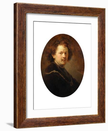 Self Portrait, 1633-Rembrandt van Rijn-Framed Giclee Print