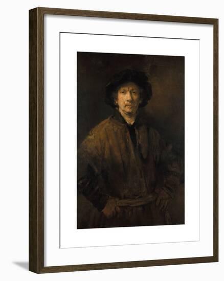 Self-Portrait, 1652-Rembrandt-Framed Premium Giclee Print